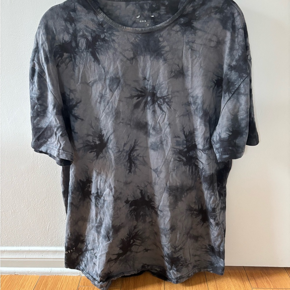 BYLT Basics Charcoal Tie-Dye Tee